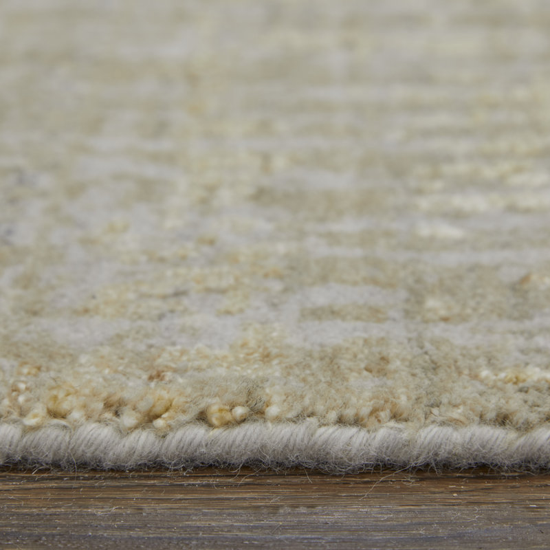 Eastfield Abstract Area Rug in Gold/Ivory, Rectangle 8' x 10'