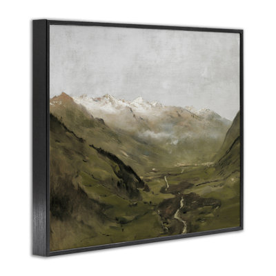 Winding Valley Path Framed Giclee Art by Lettered and Lined