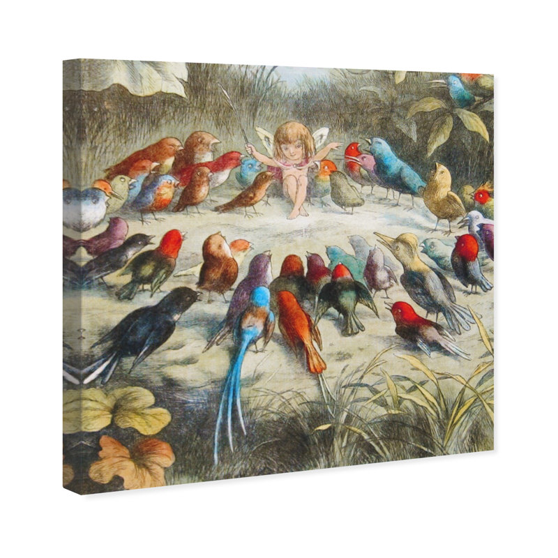 Fairyland - art sur toile, H 43 po x l 43 po x P 2 po