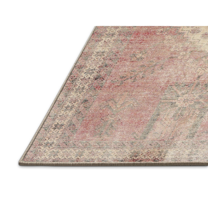 Tapis oriental rose / beige / vert Babe, Rectangle 5 pi x 8 pi