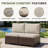 2-Person Armless Outdoor Seating Group With Cushions-569656752
