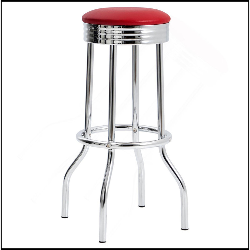  Tabouret de bar (ensemble de 2), Rouge