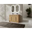 Meuble-lavabo autoportant 48 po avec lavabo en résine, 4 portes à fermeture douce, chêne original, contreplaqué (KD-PACKING)-1249281328