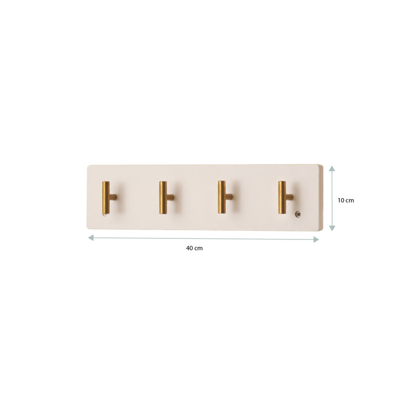 Evie Wall Hook - Cashmere, White