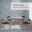 Oscar Beech Round Solid Wood Dining Table