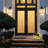 Polaris Black 1-Bulb Solar Powered Outdoor Barn Light with Dusk to Dawn