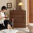 Walnut Solid Wood Accent Cabinet