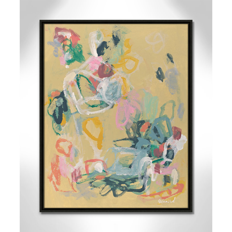 «Living In Colours» par Marisol Evora, L 23,5 po x H 29,5 po, Flottant espresso