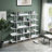 5 Tier Bookcase Home Office Open Bookshelf, Vintage Industrial Style Shelf With Metal Frame, MDF Board-79204196