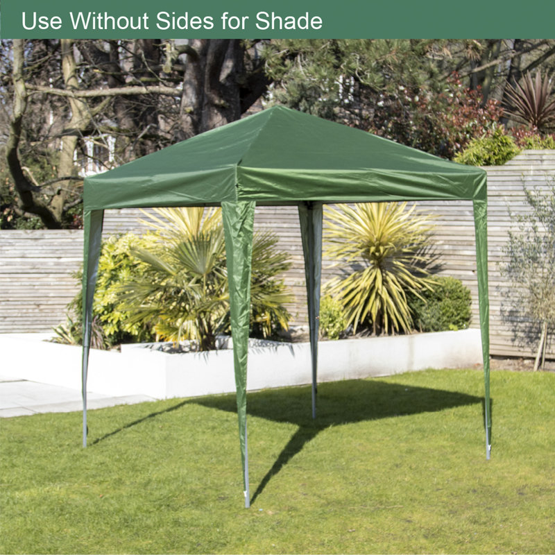 Aberici 2m x 2m Metal Pop-up Gazebo, Green