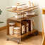 Table d'appoint d'appoint avec base en bambou-98284319