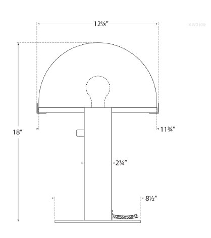 Kelly Wearstler Melange Table Lamp, Antique-Burnished Brass, 18" H x 12.25" W x 12.25" D