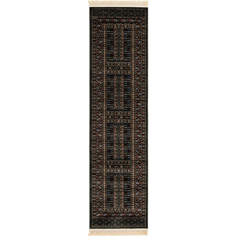 None Hufnagel Runner Rug Dark Green Colour, Runner 2'7" x 10'