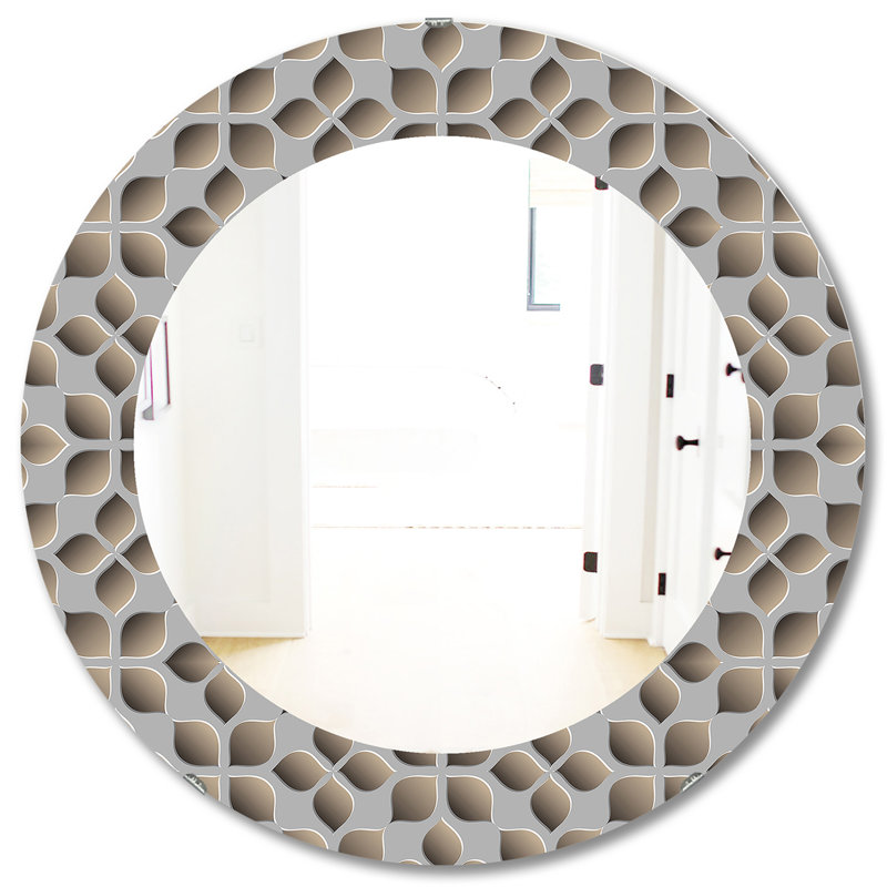 Miroir d'appoint scandinave 10, H 31,5 po x l po