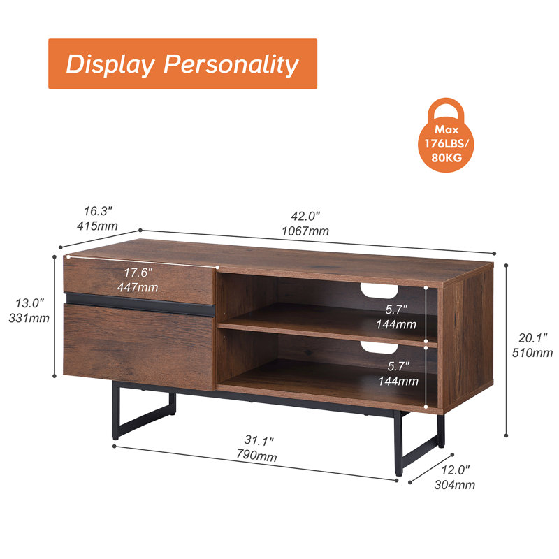 Aadam TV Stand for TVs up to 60"