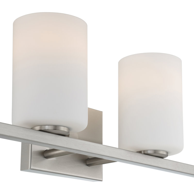 4 - Light Dimmable Vanity Light, Brushed Steel