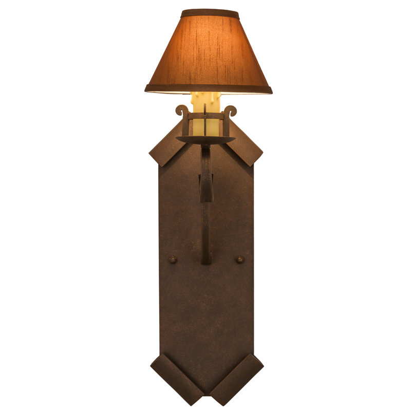 Santa Lucia Iron Candle Wall Light