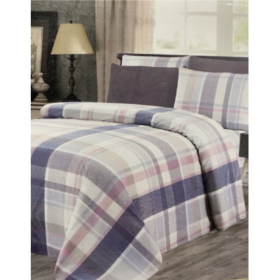 Stelle Microfiber Plaid Sheet Set