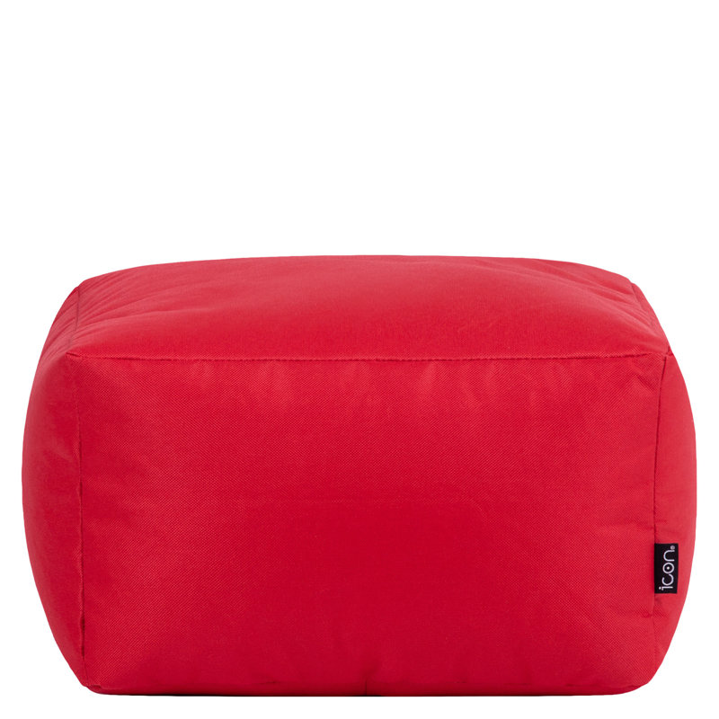 Veeva Indoor Outdoor  Pouffe, 38cm, Red
