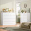 Commode double 8 tiroirs l 41,3 po, commode double moderne-1181605583