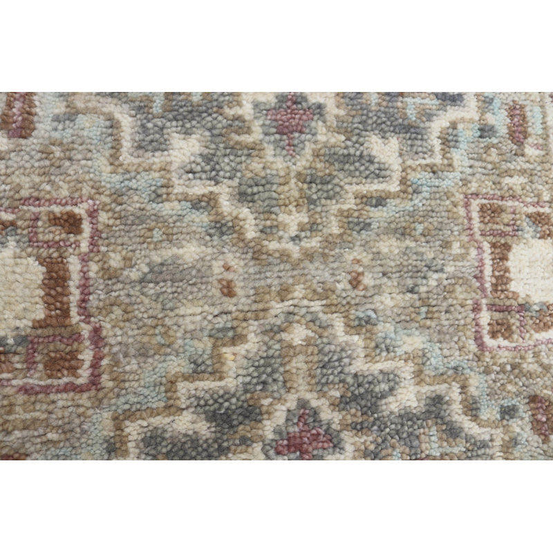Oriental Area Rug in Gray