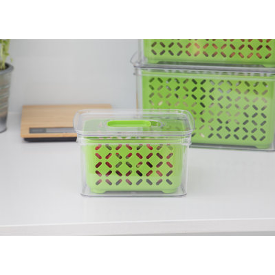 MasterClass Fresh Keeper Stacking Lidded Fridge Storage Box