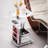 Kabron Acrylic Side Table on Lockable Wheels, Sofa Table With Storage, Suitable For Living Room, Bedroom-1534976615