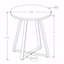 Table d'appoint, table d'appoint, ronde, de bout, table de chevet, stratifié noir, contemporain, moderne-1677492768