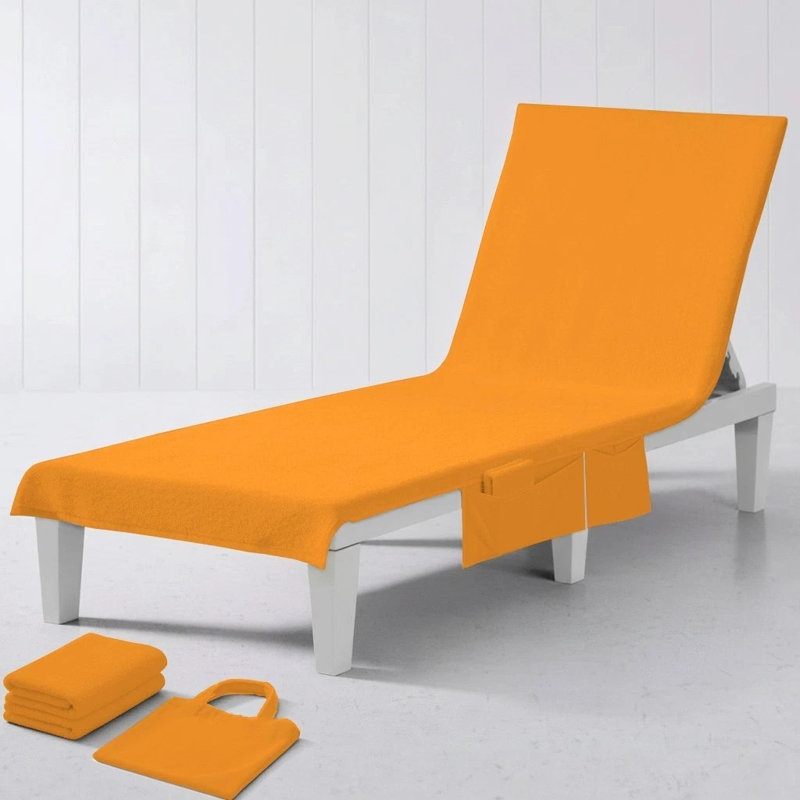 BEACH CHAIR COVER & BAG - RED, Orange