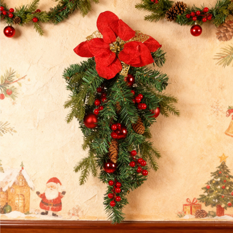 Guirlande de Noël en guirlande avec guirlande de Noël, guirlande de Noël avec guirlande de Noël