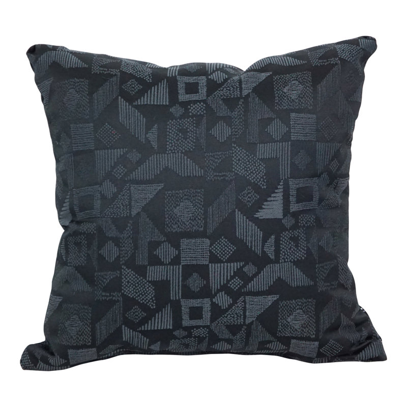 Geometric Reversible Throw Pillow, Nina Jet
