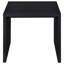 Ensemble de tables basses Living Room à plateau relevable en placage de bois véritable noir, 2 pièces rectangulaires avec tiroirs