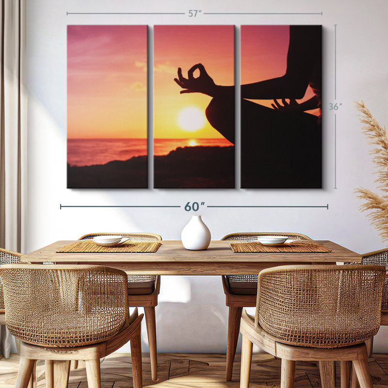 «Peaceful» sur, H 36 po x l 57 po x P 1,25 po