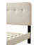 Grand lit tapissier dans une boîte, Enable, tête de lit en tissu, 41,87 po Hauteur, largeur 63,61, profondeur 86,52, poids de 70,86 lb, poids