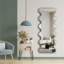 Miroir mural Modern Novelty, 20 po x 53,1 po | Verre de 4 mm d'épaisseur avec envers en EVA noir (0,8 po) | Décoration élégante et fonctionnelle pour le salon, la chambre à coucher ou le vestibule | Conception élégante pour les espaces contemporains