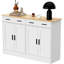 Buffet, armoire à café avec 2 tiroirs et 4 portes, buffet de cuisine pour le salon, cuisine-1403006102