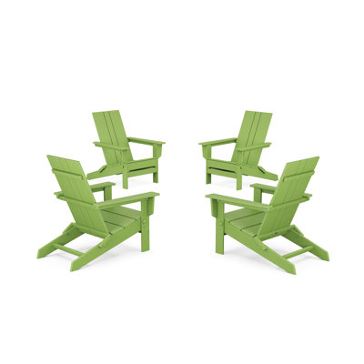 POLYWOOD x ALLModern Plastic Folding Adirondack Chair