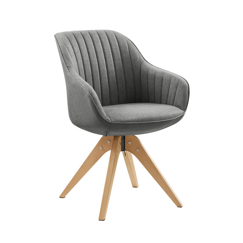 Bureau Mid-Century moderne Chai, Gris, Gris
