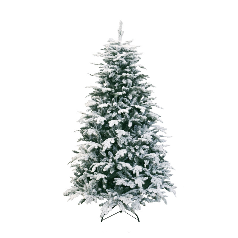 Nordic Oslo Green Artificial Christmas Tree with Stand, 7.4' H