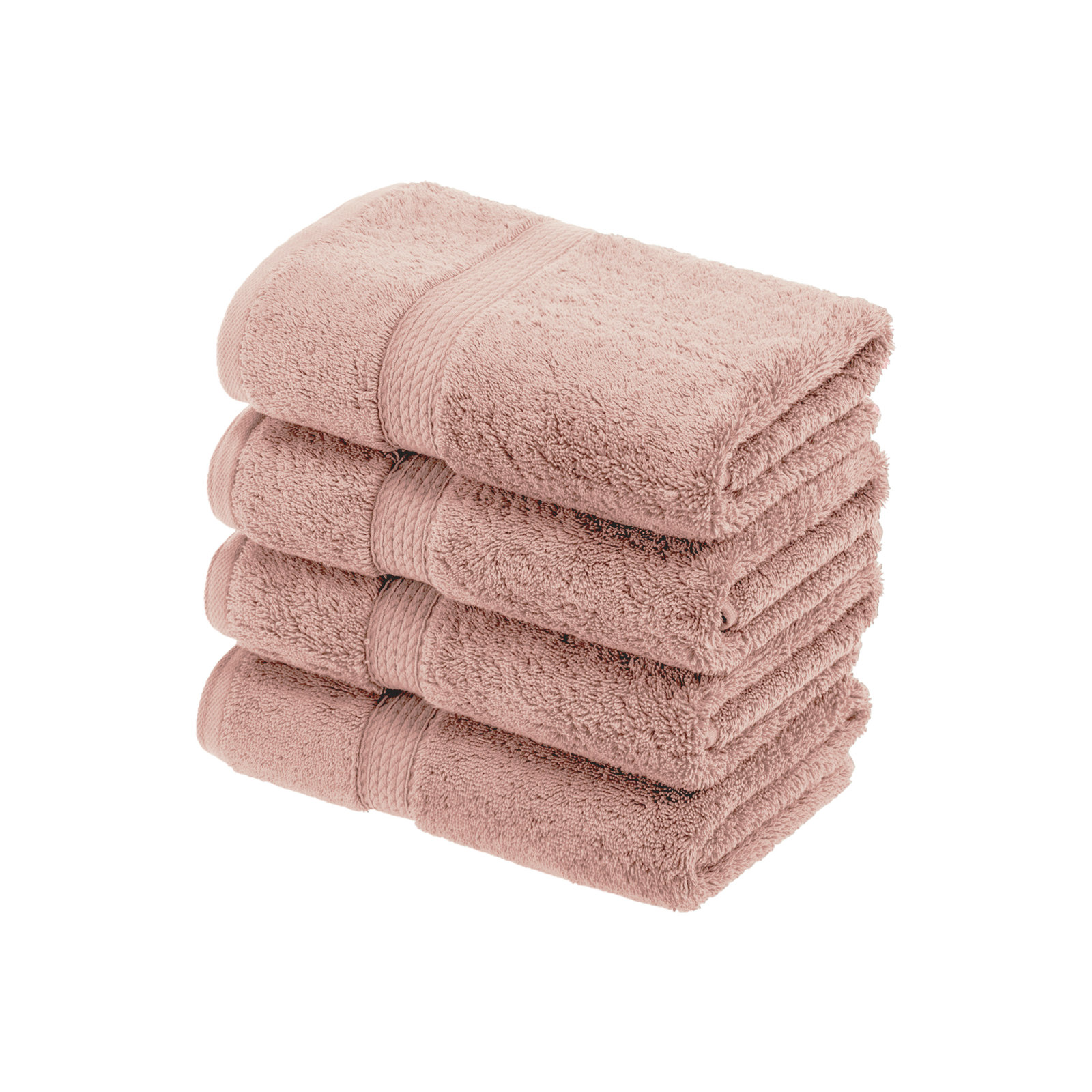 Egyptian Cotton Hand Towels, Muted Mauve
