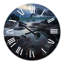Rocky Coast avec montagnes au coucher du soleil nuageux - horloge murale nautique et côtière-1411608723