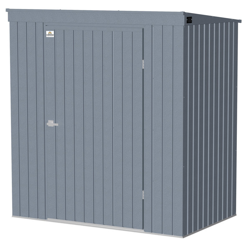 Elite Anthracite Steel Storage Shed with High Gable Roof