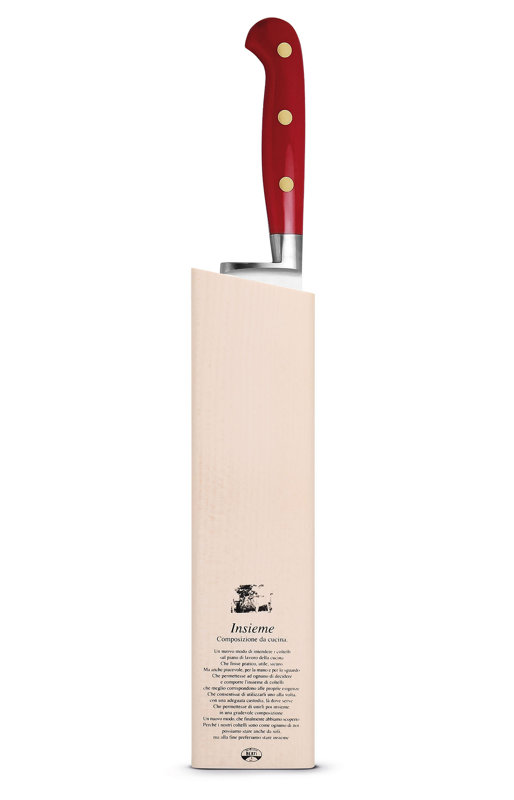 Intero 2 - Piece Stainless Steel Knife Block Set, Red