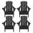 Haider Folding Adirondack Chairs Weather-Resistant HDPE Outdoor Firepit Chairs With Cup Holder-1574700703