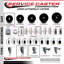 3 Inch Phenolic Wheel Swivel 7/16 Inch Grip Ring Stem Caster Set 2 Brakes SCC