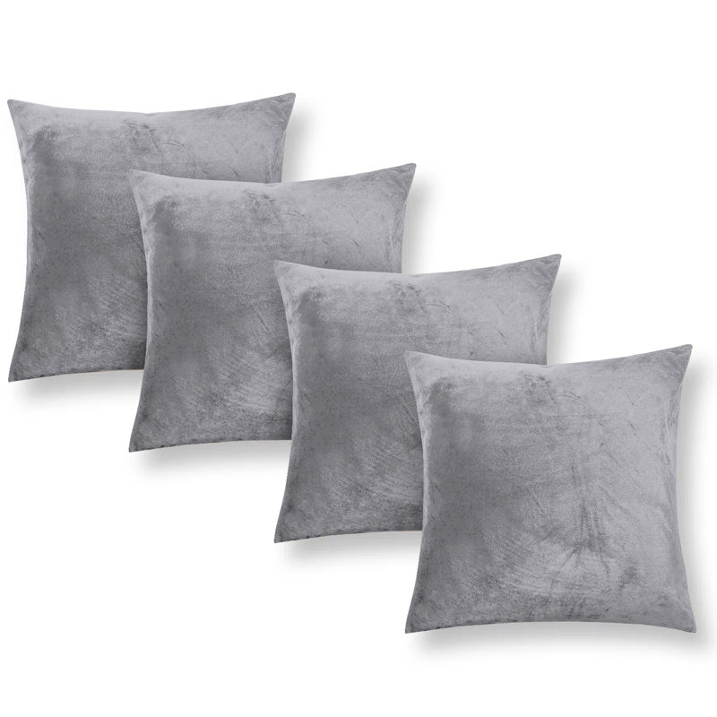 Square Scatter Cushion Cushion Cover, Silver