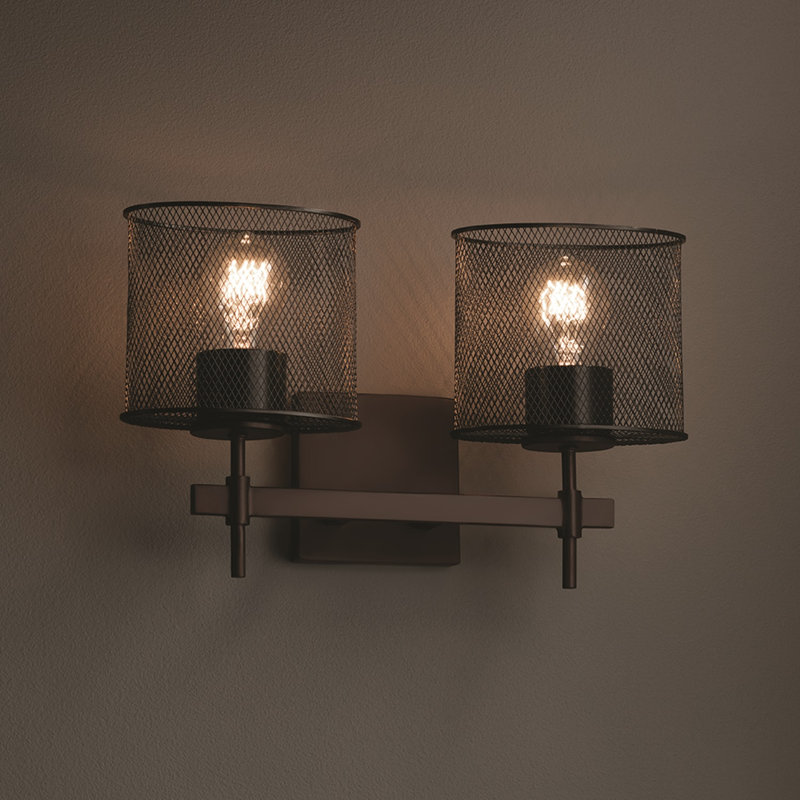 Éclairage pour meuble-lavabo 2 lumières Bennett, Bronze foncé