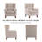 Angiolino Upholstered Button Tufted Small Accent Chair Armchair-1407721419