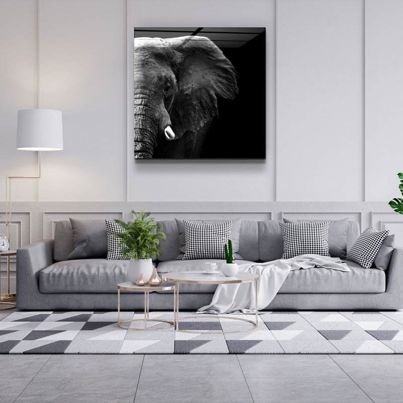 Elegant Decorative Tempered Glass Painting, 40 x 40 Inches | 100% Tempered Glass, Thickness: 0.16 Inches | UV Printing for Vibrant Colors & Durability | Perfect for Home Decor & Art Enthusiasts