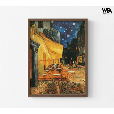 Cafe De Nuit By Vincent Van Gogh, Cafeteria Wall Decor, Restaurant Art Print, Cafe Wall Art, Van Gogh Scenery Print, French Cafeteria Decor